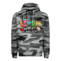 Slate Camo yall gonna learn today Premium Hoodie - MaliasSmallBusiness