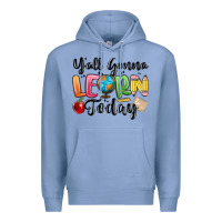 Colony Blue yall gonna learn today Premium Hoodie - MaliasSmallBusiness