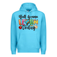 Ocean Blue yall gonna learn today Premium Hoodie - MaliasSmallBusiness