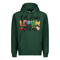 Sports Green yall gonna learn today Premium Hoodie - MaliasSmallBusiness