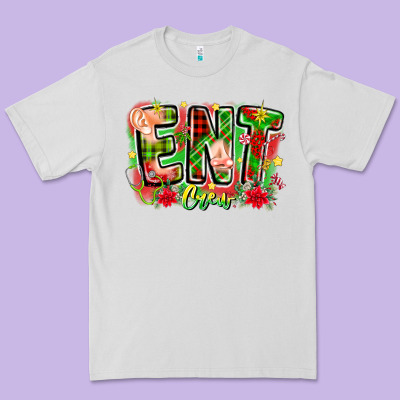 Ent Crew Christmas Premium Tee Designed By Cowhidedigitalart