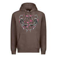 Coffee valentines day skeleton Premium Hoodie - MaliasSmallBusiness
