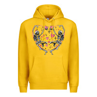 Lemon valentines day skeleton Premium Hoodie - MaliasSmallBusiness