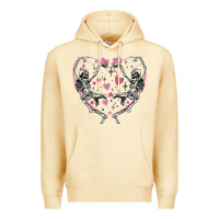 Pina Colada valentines day skeleton Premium Hoodie - MaliasSmallBusiness