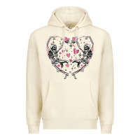 Sandshell valentines day skeleton Premium Hoodie - MaliasSmallBusiness