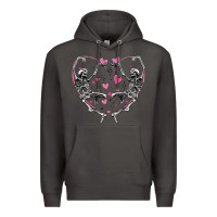 Smoke valentines day skeleton Premium Hoodie - MaliasSmallBusiness