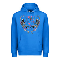 True Royal valentines day skeleton Premium Hoodie - MaliasSmallBusiness