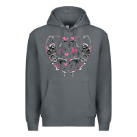 Rock valentines day skeleton Premium Hoodie - MaliasSmallBusiness