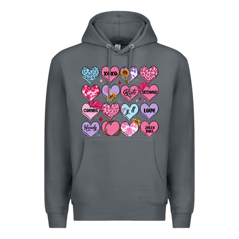 Valentines Candy Hearts Premium Hoodie by MaliasSmallBusiness | Teevron