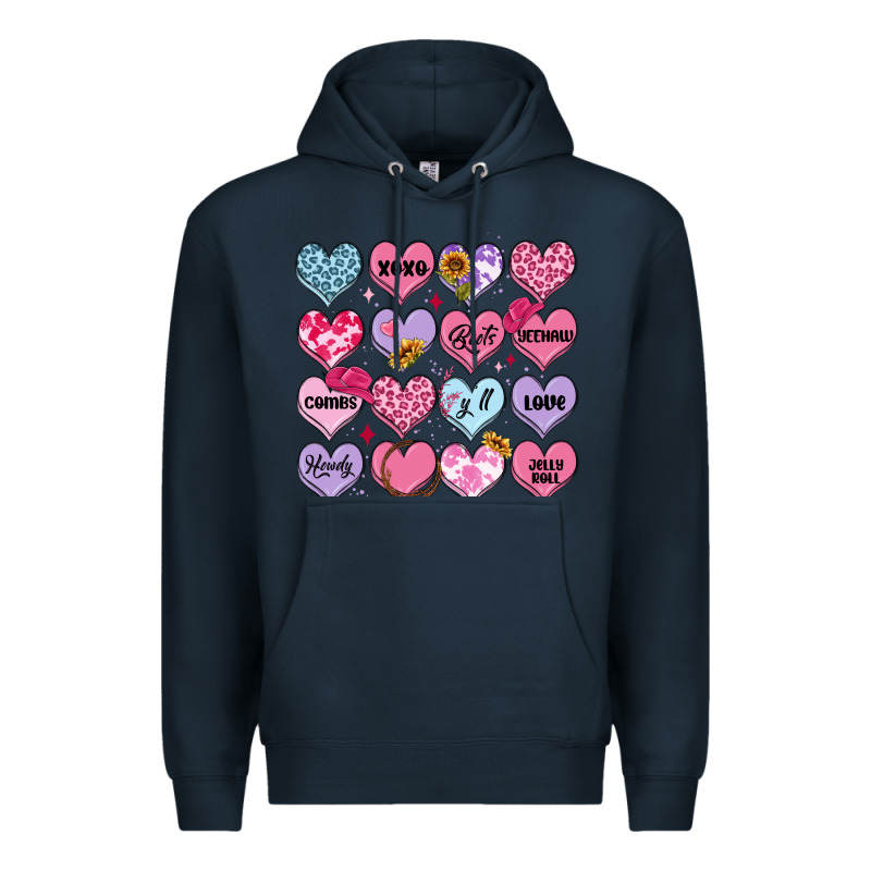 Valentines Candy Hearts Premium Hoodie by MaliasSmallBusiness | Teevron