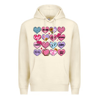 Sandshell valentines candy hearts Premium Hoodie - MaliasSmallBusiness