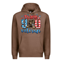 Chestnut thank you veteran Premium Hoodie - MaliasSmallBusiness