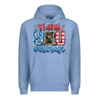 Colony Blue thank you veteran Premium Hoodie - MaliasSmallBusiness