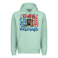 Seafoam thank you veteran Premium Hoodie - MaliasSmallBusiness