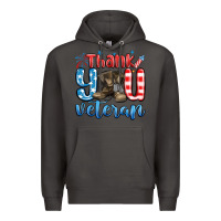 Smoke thank you veteran Premium Hoodie - MaliasSmallBusiness