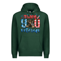 Sports Green thank you veteran Premium Hoodie - MaliasSmallBusiness