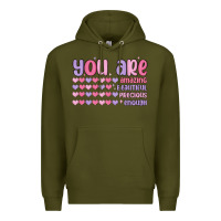 Army Green you are valentine Premium Hoodie - MaliasSmallBusiness