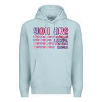 Blue Mist you are valentine Premium Hoodie - MaliasSmallBusiness
