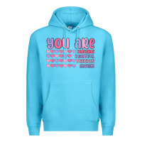 Ocean Blue you are valentine Premium Hoodie - MaliasSmallBusiness