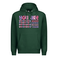 Sports Green you are valentine Premium Hoodie - MaliasSmallBusiness