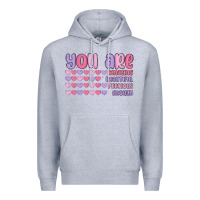 Heather Grey you are valentine Premium Hoodie - MaliasSmallBusiness