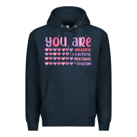 Navy you are valentine Premium Hoodie - MaliasSmallBusiness