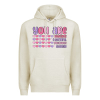 Oatmeal Heather you are valentine Premium Hoodie - MaliasSmallBusiness