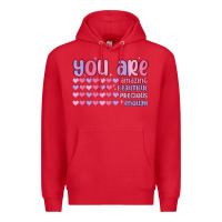 Red you are valentine Premium Hoodie - MaliasSmallBusiness