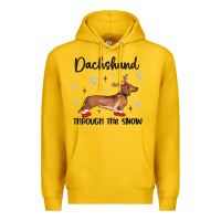 Lemon dachshund through the snow Premium Hoodie - MaliasSmallBusiness