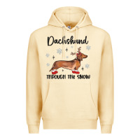 Pina Colada dachshund through the snow Premium Hoodie - MaliasSmallBusiness