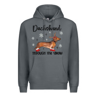 Rock dachshund through the snow Premium Hoodie - MaliasSmallBusiness