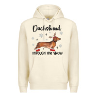 Sandshell dachshund through the snow Premium Hoodie - MaliasSmallBusiness