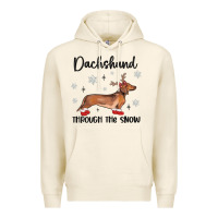 Tofu dachshund through the snow Premium Hoodie - MaliasSmallBusiness