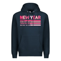 Navy 2024 new year Premium Hoodie - MaliasSmallBusiness