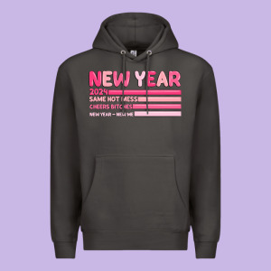 2024 New Year Premium Hoodie Designed By Maliassmallbusiness