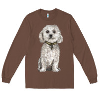 Chestnut bichon frise dog Long Sleeve Tee - BarkalooDesign