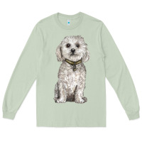 Matcha bichon frise dog Long Sleeve Tee - BarkalooDesign
