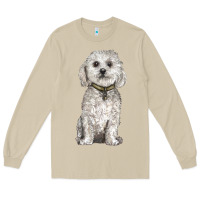 Mushroom bichon frise dog Long Sleeve Tee - BarkalooDesign