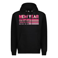 Black 2024 new year Premium Hoodie - MaliasSmallBusiness