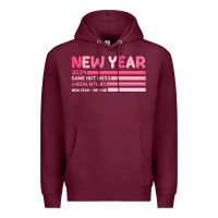 Burgundy 2024 new year Premium Hoodie - MaliasSmallBusiness