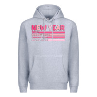 Heather Grey 2024 new year Premium Hoodie - MaliasSmallBusiness