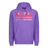 Purple 2024 new year Premium Hoodie - MaliasSmallBusiness
