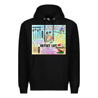 Black artist life Premium Hoodie - MaliasSmallBusiness