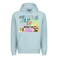 Blue Mist artist life Premium Hoodie - MaliasSmallBusiness