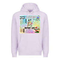 Lilac artist life Premium Hoodie - MaliasSmallBusiness