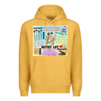 Mustard artist life Premium Hoodie - MaliasSmallBusiness