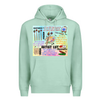 Seafoam artist life Premium Hoodie - MaliasSmallBusiness