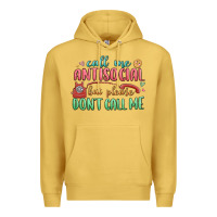 Antique Gold call me antisocial but please dont call me Premium Hoodie - MaliasSmallBusiness