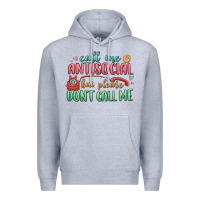 Heather Grey call me antisocial but please dont call me Premium Hoodie - MaliasSmallBusiness