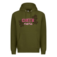Army Green cheer mama Premium Hoodie - MaliasSmallBusiness